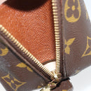 LOUIS VUITTON Monogram Trousse Demi Ronde Cosmetic Pouch M47520 LV Auth BA12323-21