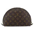 LOUIS VUITTON Monogram Trousse Demi Ronde Cosmetic Pouch M47520 LV Auth BA12323-2