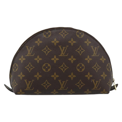 LOUIS VUITTON Monogram Trousse Demi Ronde Cosmetic Pouch M47520 LV Auth BA12323 - 0