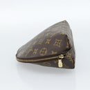 LOUIS VUITTON Monogram Trousse Demi Ronde Cosmetic Pouch M47520 LV Auth BA12323-3