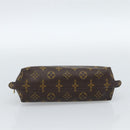 LOUIS VUITTON Monogram Trousse Demi Ronde Cosmetic Pouch M47520 LV Auth BA12323-6