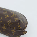 LOUIS VUITTON Monogram Trousse Demi Ronde Cosmetic Pouch M47520 LV Auth BA12323-7