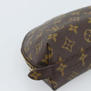 LOUIS VUITTON Monogram Trousse Demi Ronde Cosmetic Pouch M47520 LV Auth BA12323-14