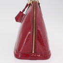 LOUIS VUITTON Monogram Vernis Alma PM Hand Bag Rose Andian M91770 Auth BA12324-8