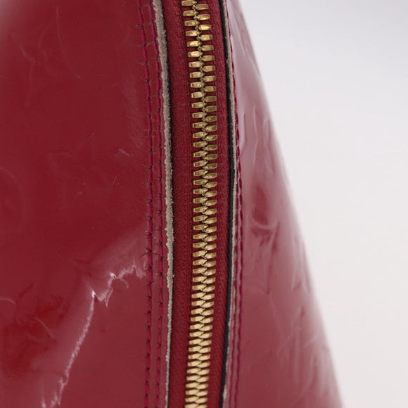 LOUIS VUITTON Monogram Vernis Alma PM Hand Bag Rose Andian M91770 Auth BA12324
