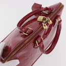 LOUIS VUITTON Monogram Vernis Alma PM Hand Bag Rose Andian M91770 Auth BA12324-16
