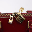 LOUIS VUITTON Monogram Vernis Alma PM Hand Bag Rose Andian M91770 Auth BA12324-23