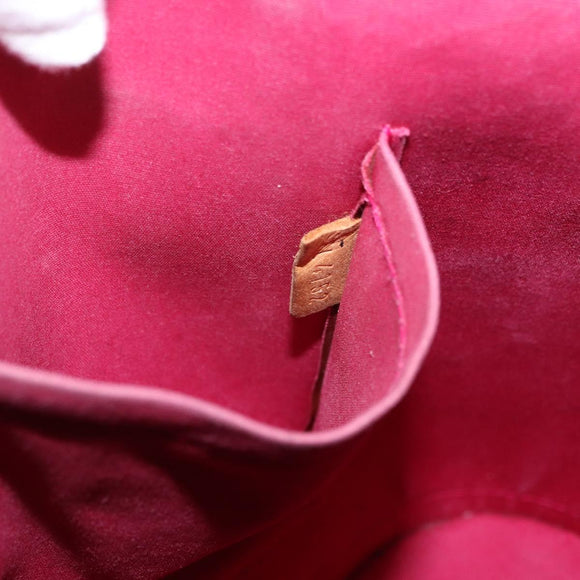 LOUIS VUITTON Monogram Vernis Alma PM Hand Bag Rose Andian M91770 Auth BA12324