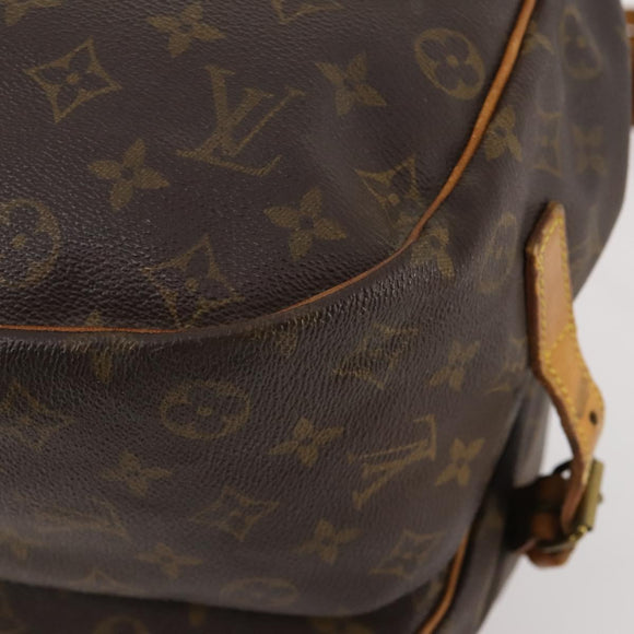 LOUIS VUITTON Monogram Saumur 35 Shoulder Bag M42254 LV Auth BA12326