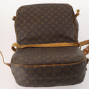 LOUIS VUITTON Monogram Saumur 35 Shoulder Bag M42254 LV Auth BA12326-19