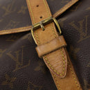LOUIS VUITTON Monogram Saumur 35 Shoulder Bag M42254 LV Auth BA12326-20
