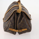 LOUIS VUITTON Monogram Saumur 35 Shoulder Bag M42254 LV Auth BA12326-4