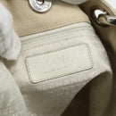CHANEL Tote Bag Canvas Ivory Silver CC Auth BA12328-11