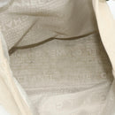 CHANEL Tote Bag Canvas Ivory Silver CC Auth BA12328-12