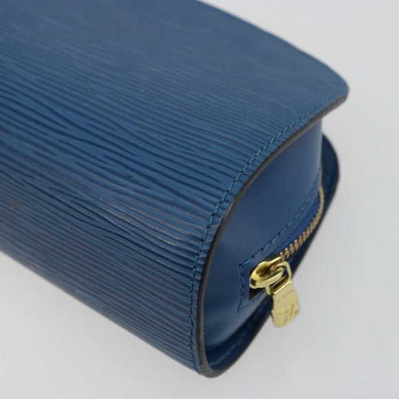 LOUIS VUITTON Epi Dauphine PM Pouch Blue M48445 LV Auth BA12330