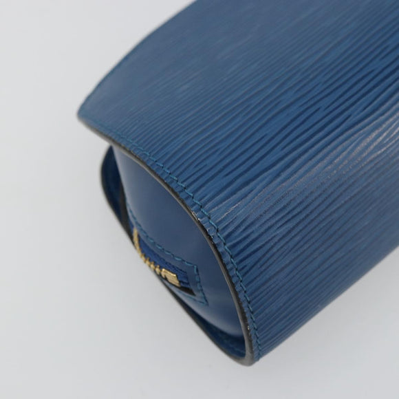 LOUIS VUITTON Epi Dauphine PM Pouch Blue M48445 LV Auth BA12330