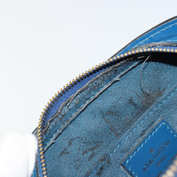 LOUIS VUITTON Epi Dauphine PM Pouch Blue M48445 LV Auth BA12330