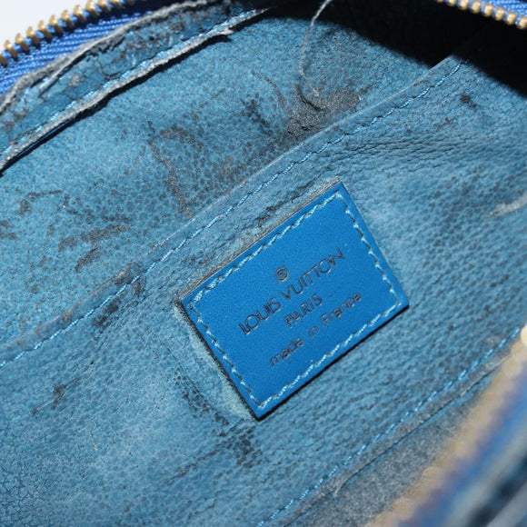 LOUIS VUITTON Epi Dauphine PM Pouch Blue M48445 LV Auth BA12330