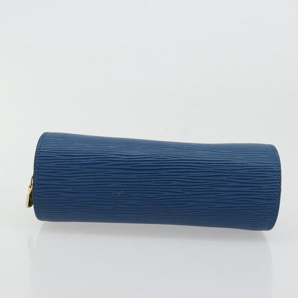 LOUIS VUITTON Epi Dauphine PM Pouch Blue M48445 LV Auth BA12330