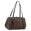 LOUIS VUITTON Damier Ebene Rivington PM Hand Bag N41157 LV Auth BA12332-1