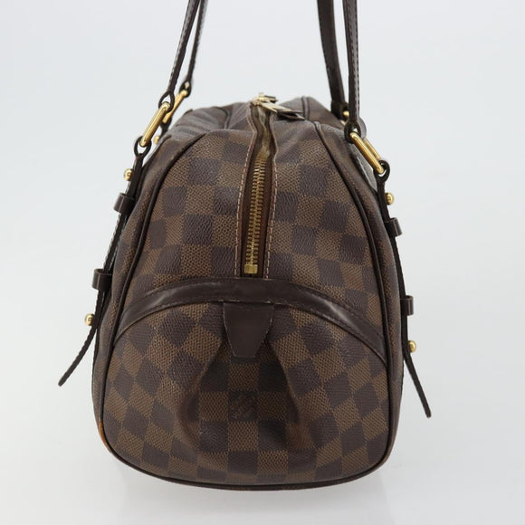 LOUIS VUITTON Damier Ebene Rivington PM Hand Bag N41157 LV Auth BA12332