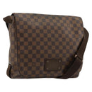 LOUIS VUITTON Damier Ebene Brooklyn PM Shoulder Bag N51210 LV Auth BA12333-1