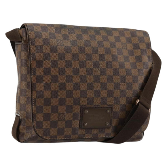 LOUIS VUITTON Damier Ebene Brooklyn PM Shoulder Bag N51210 LV Auth BA12333