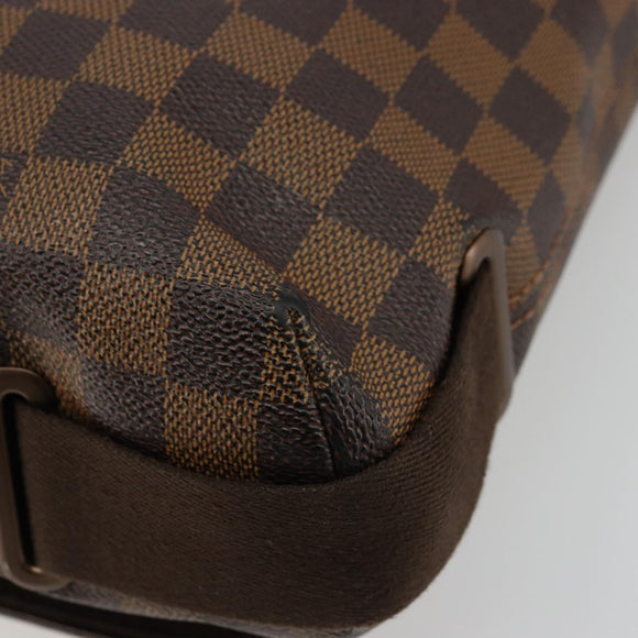 LOUIS VUITTON Damier Ebene Brooklyn PM Shoulder Bag N51210 LV Auth BA12333