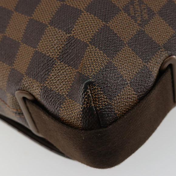 LOUIS VUITTON Damier Ebene Brooklyn PM Shoulder Bag N51210 LV Auth BA12333