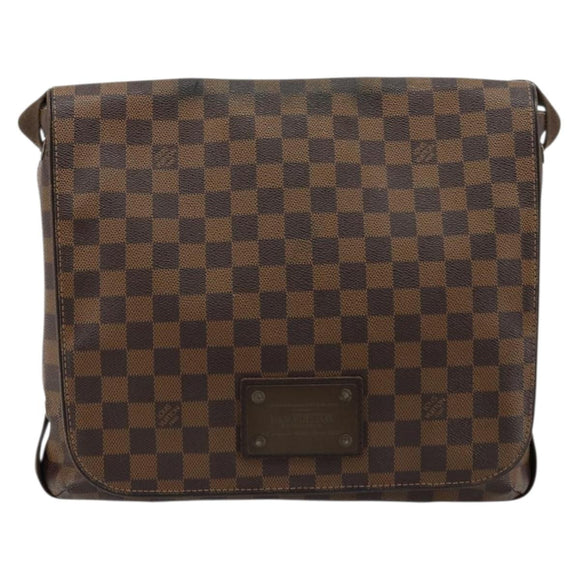 LOUIS VUITTON Damier Ebene Brooklyn PM Shoulder Bag N51210 LV Auth BA12333