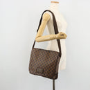 LOUIS VUITTON Damier Ebene Brooklyn PM Shoulder Bag N51210 LV Auth BA12333-26