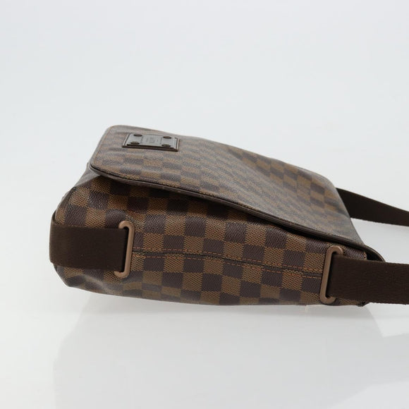 LOUIS VUITTON Damier Ebene Brooklyn PM Shoulder Bag N51210 LV Auth BA12333