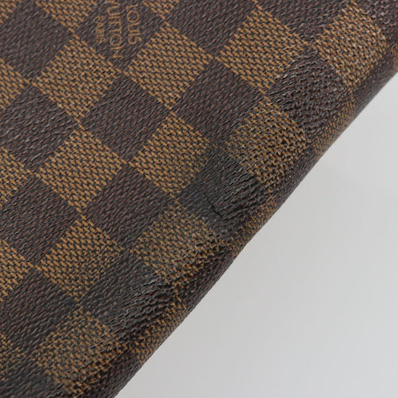 LOUIS VUITTON Damier Ebene Brooklyn PM Shoulder Bag N51210 LV Auth BA12333