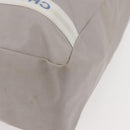 CHANEL Tote Bag Canvas Gray Silver CC Auth BA12334-9