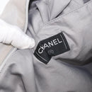 CHANEL Tote Bag Canvas Gray Silver CC Auth BA12334-17