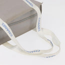 CHANEL Tote Bag Canvas Gray Silver CC Auth BA12334-7