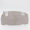 CHANEL Tote Bag Canvas Gray Silver CC Auth BA12334-5