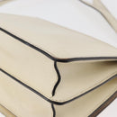Jimmy Choo Shoulder Bag Leather White Gold Auth BA12336-13