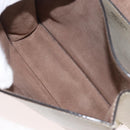 Jimmy Choo Shoulder Bag Leather White Gold Auth BA12336-20