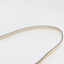 Jimmy Choo Shoulder Bag Leather White Gold Auth BA12336-8