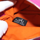 HERMES Bolide MM Pouch Canvas Pink Silver Auth BA12339A-10