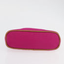 HERMES Bolide MM Pouch Canvas Pink Silver Auth BA12339A-6
