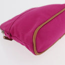 HERMES Bolide MM Pouch Canvas Pink Silver Auth BA12339A-7