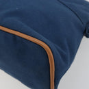 HERMES Bolide 25 Pouch Canvas Navy Silver Auth BA12340A-15