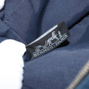 HERMES Bolide 25 Pouch Canvas Navy Silver Auth BA12340A-17