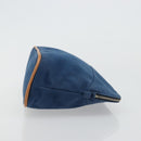 HERMES Bolide 25 Pouch Canvas Navy Silver Auth BA12340A-3