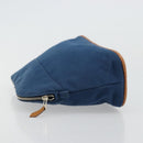 HERMES Bolide 25 Pouch Canvas Navy Silver Auth BA12340A-4