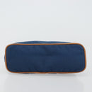 HERMES Bolide 25 Pouch Canvas Navy Silver Auth BA12340A-6