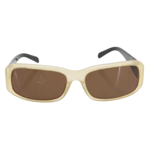 PRADA Loewe Sunglasses plastic 2 Set Beige Black Auth BA12344