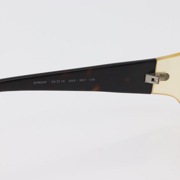 PRADA Loewe Sunglasses plastic 2 Set Beige Black Auth BA12344